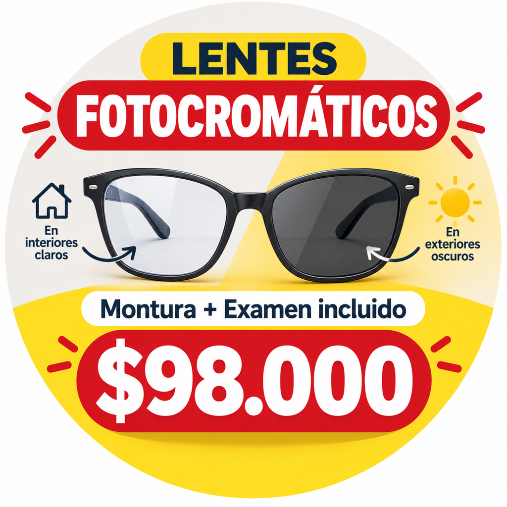 PROMO LENTES FOTOCROMATICOS